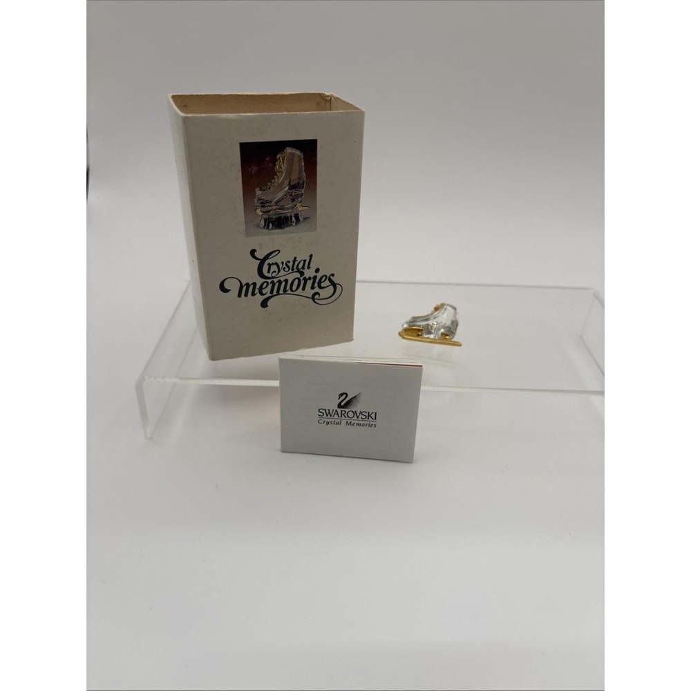 Vtg~Swarovski Crystal Memories Classics~Mini Ice Skate~MISSING THE ICE